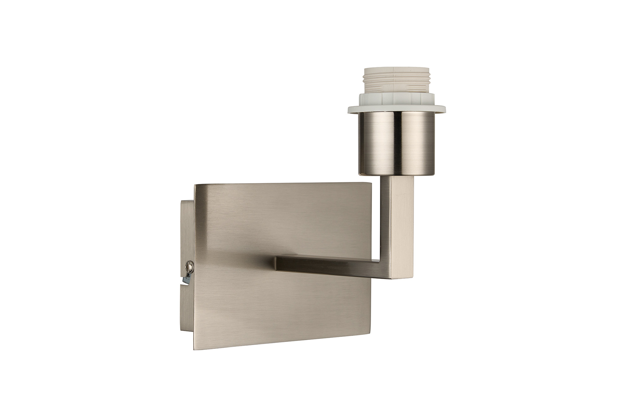 D0886SN  Clara 1 Light Wall Lamp Switched (FRAME ONLY); Satin Nickel